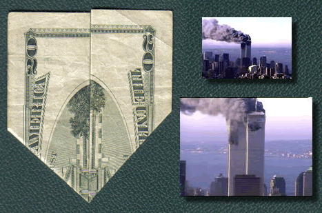 World Trade Center Twin Towers & Twenty Dollar Bill